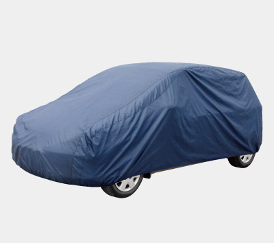 Car cover blue nylon